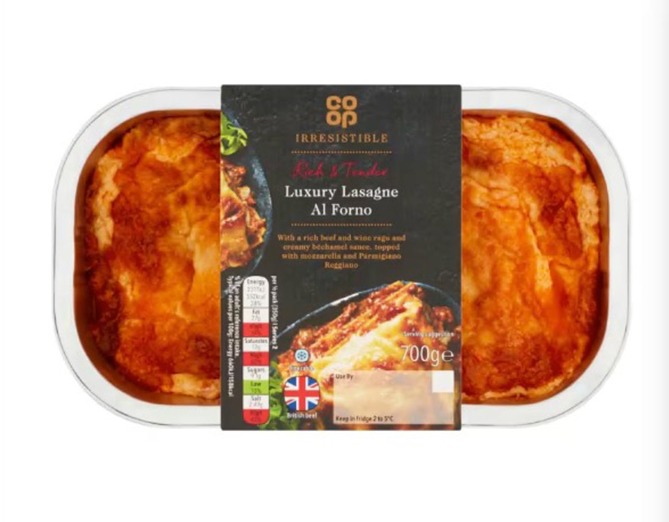 Co-op recalled its Luxury Lasagne Al Forno