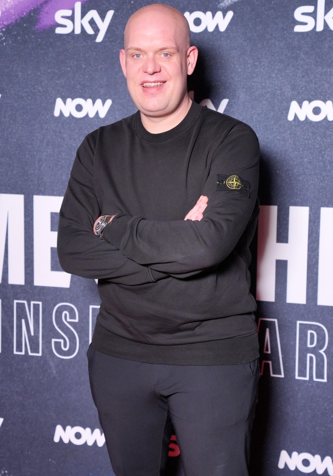 Michael van Gerwen wore a Stone Island jumper to the premiere