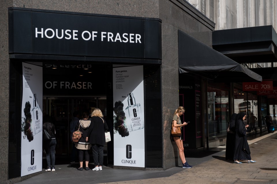 House of Fraser has pulled down the shutters on one of their branches