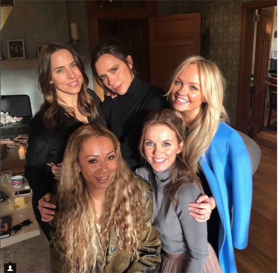 The girls got together in 2018 for a reunion in Geri's home