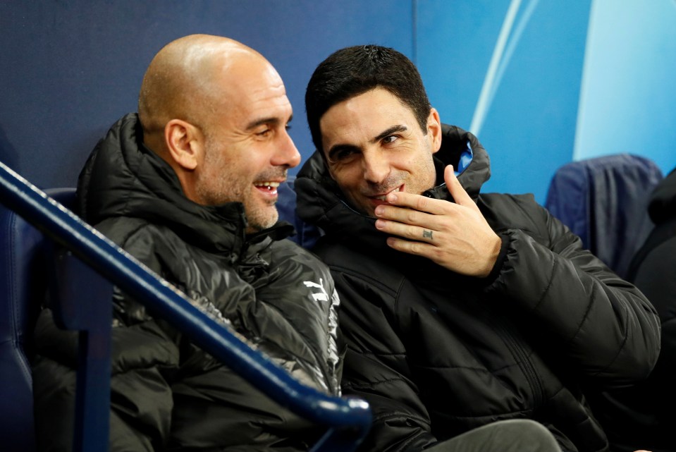 Arteta assisted Guardiola prior to landing the Arsenal job