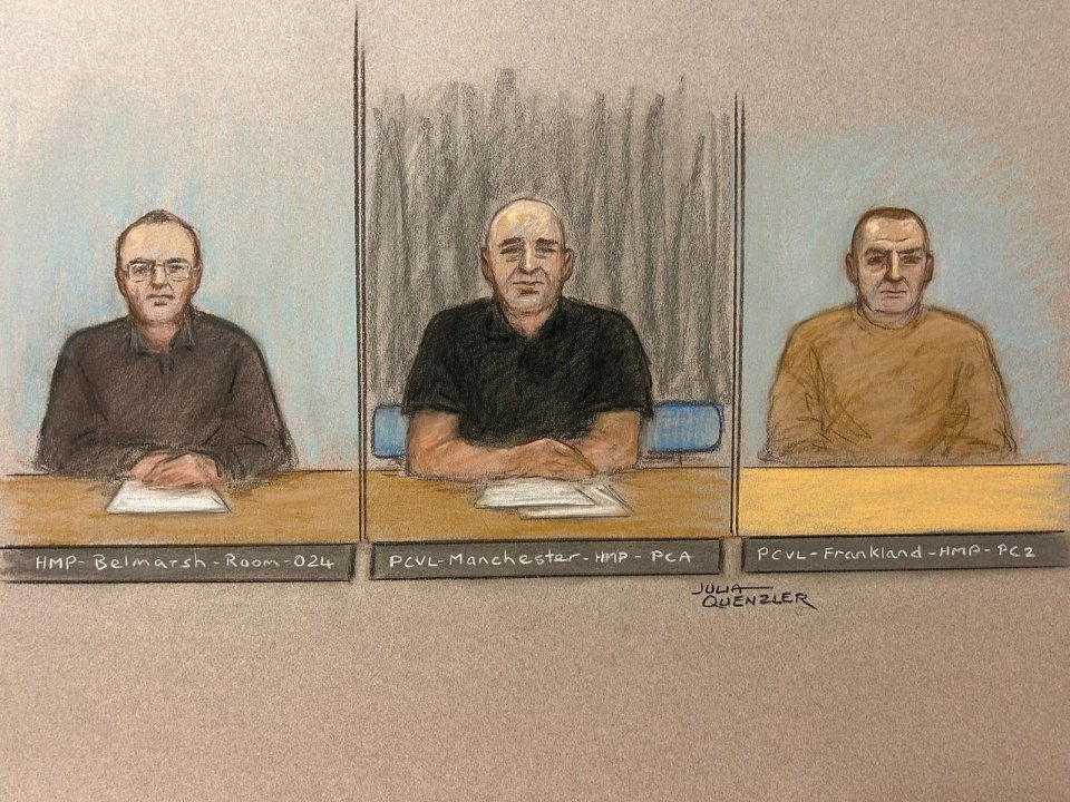 Orlin Roussev (left) Bizer Dzhambazov (centre) and Ivan Stoyanov are also accused of being part of a Russian spy ring operating in the UK