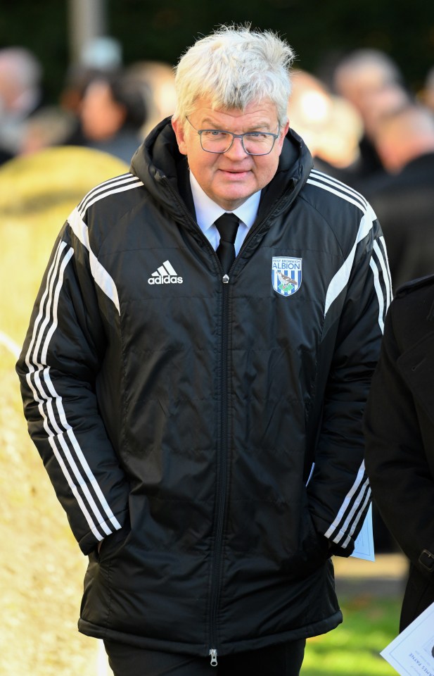 Broadcaster and fellow West Brom fan Adrian Chiles attended the funeral