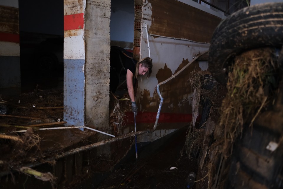 Teams and civilians try to clean the streets, shops and public places