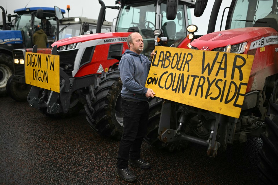 Farmers are furious at a 'tractor tax' that would see a 20 per cent levy slapped on holdings valued above £1million.