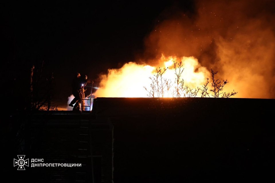 a picture of a fire taken by dnsc