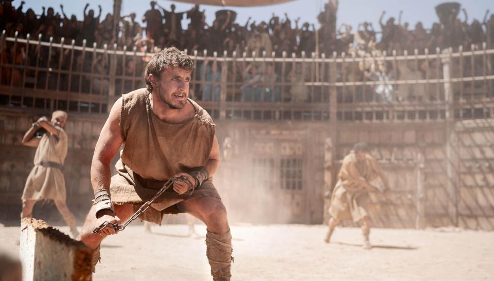 Paul Mescal plays Lucius in the sequel to 2000's box office smash Gladiator