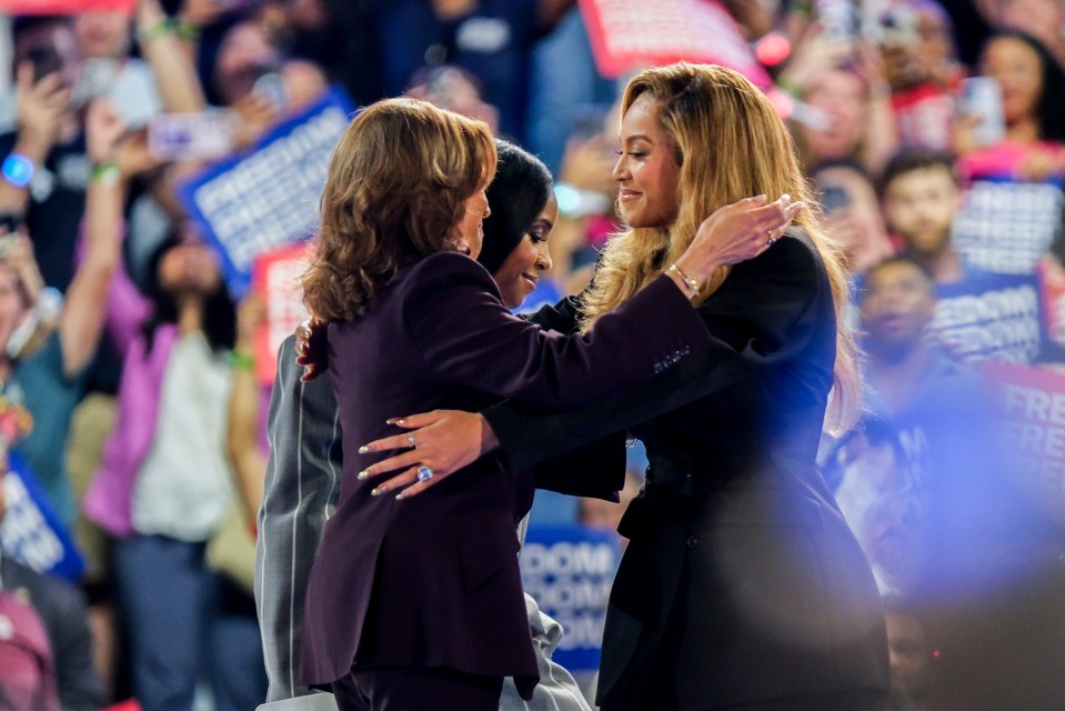 Beyonce also appeared for Harris at a recent rally