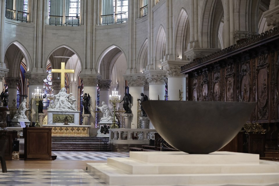 General view of Notre-Dame de Paris cathedral in Paris