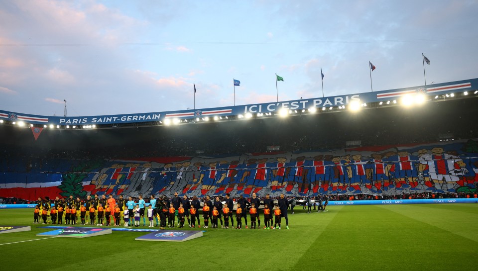 The club currently play at the Parc des Princes in Paris