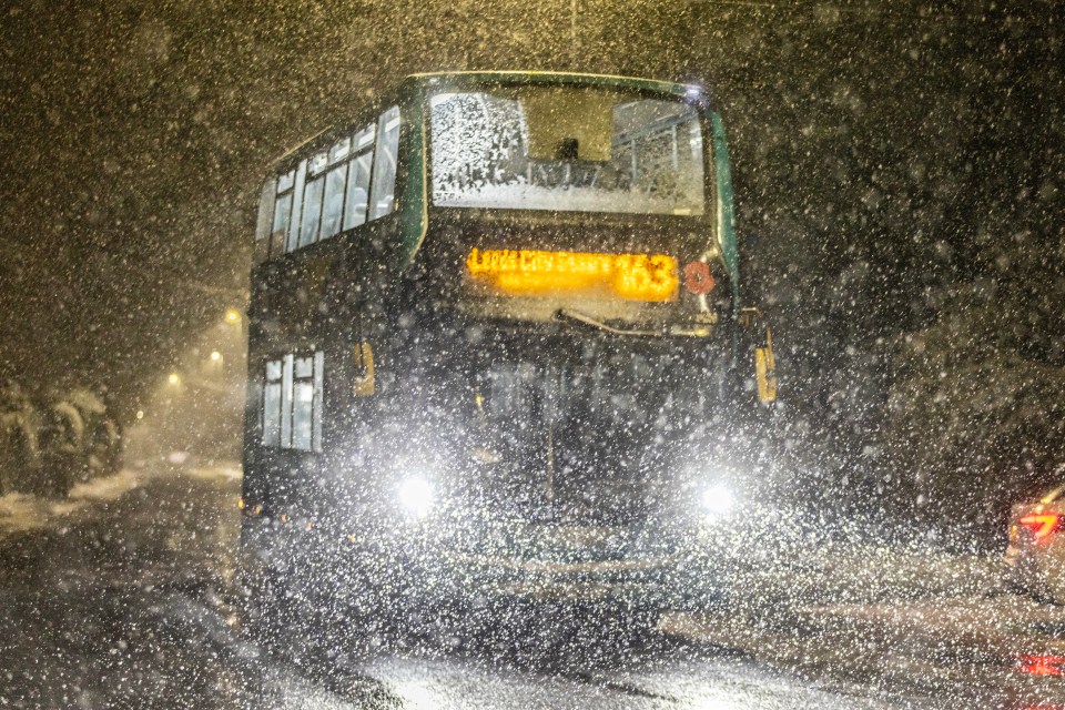 The Met Office has warned that public transport could be disrupted