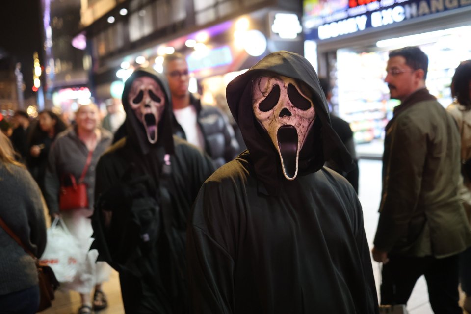 Scary Movie characters were a popular choice out in London