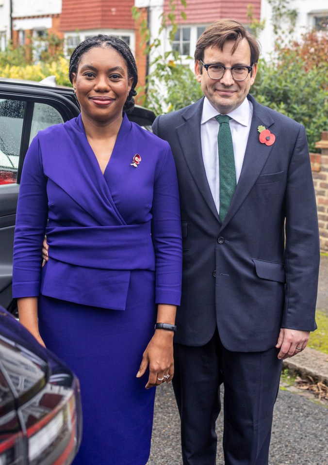 Kemi and her husband Hamish are seen outside their London home