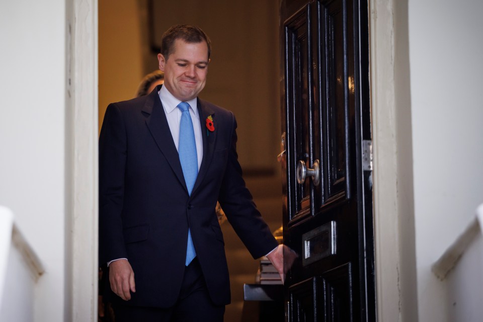 Mr Jenrick is seen leaving his home in Westminster with his wife Michal Berkner