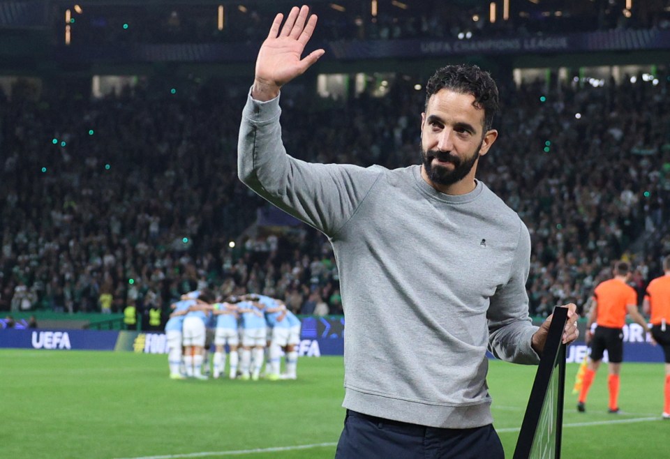 Ruben Amorim said farewell to Sporting fans ahead of joining Manchester United