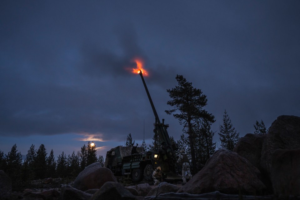 French soldiers from the 93rd mountain artillery regiment operate the Camion Equipe d’un Systeme d’Artillerie