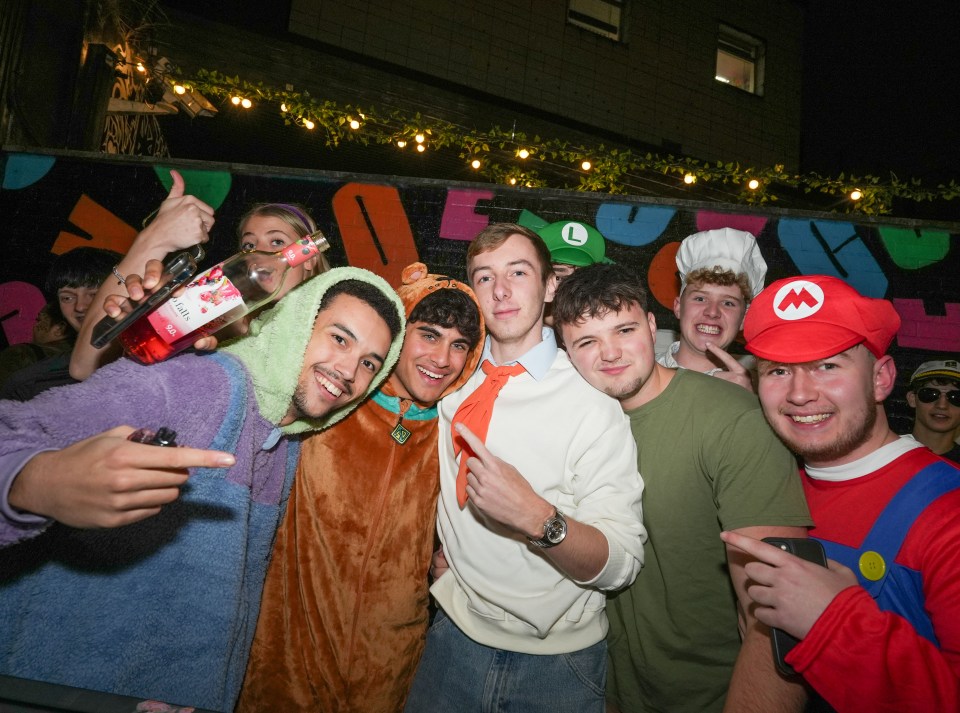 Students in Nottingham making the most of Halloween