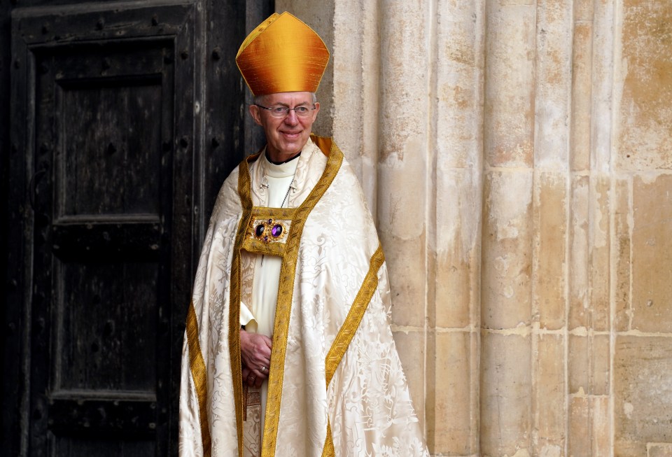 The Archbishop of Canterbury at Westminster Abbey ahead of the coronation ceremony of King Charles III