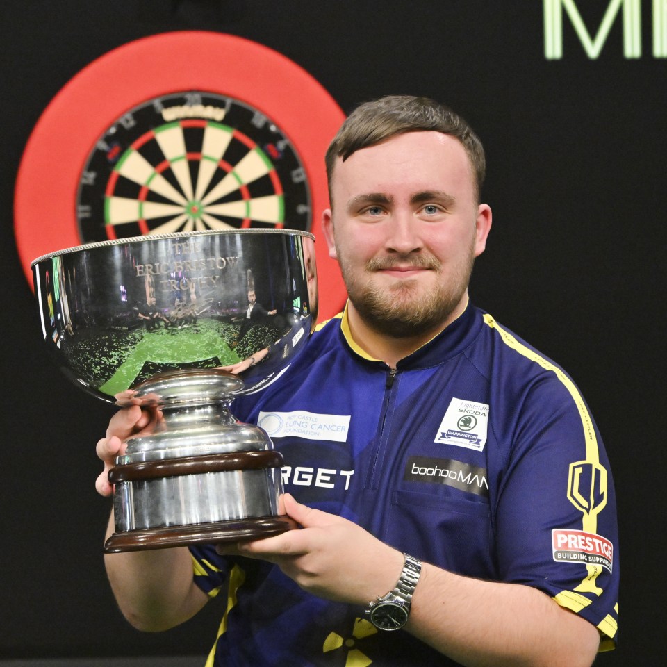 Luke Littler won the Grand Slam of Darts on Sunday