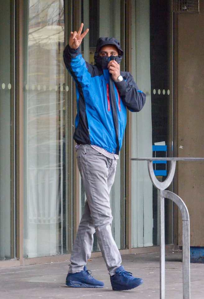 Sajid Adalat leaving Bradford Magistrates' Court in January 2020 January 06 2020. He has been found guilty of rape and sentenced to a total of seven years