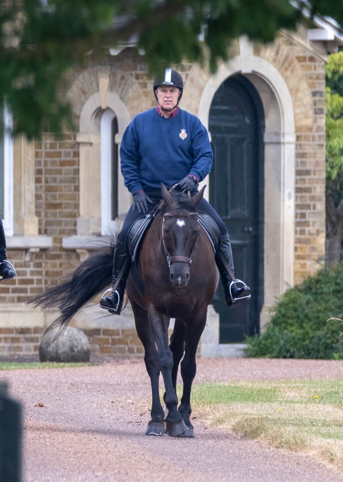 Andrew still enjoys horse riding