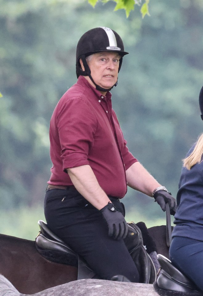 The Duke of York spends his free time riding around his £30 million estate