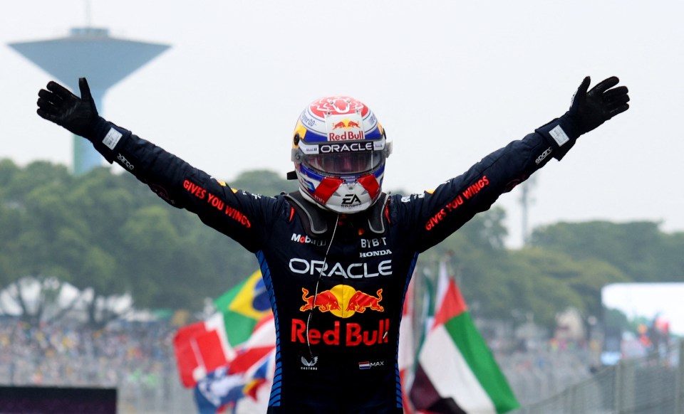 Max Verstappen made light work of his penalty and elimination in Q2 to win the Brazilian GP