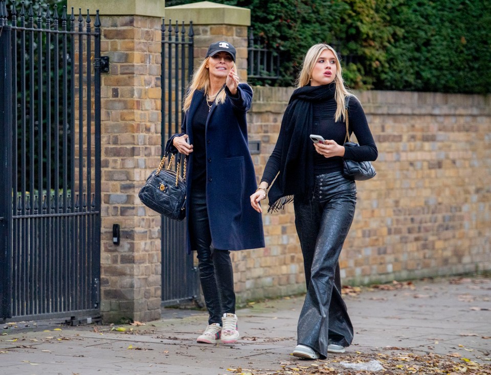 Strictly's Tess Daly was spotted with her lookalike daughter Phoebe last weekend with them wearing matching leather trousers