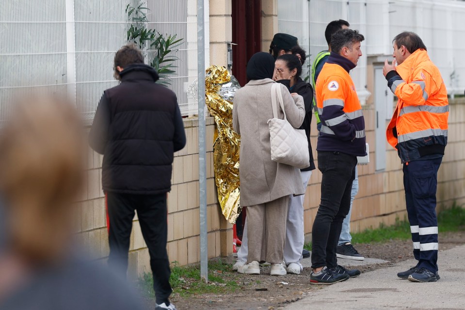 Some turned up to the location and shed tears over the tragedy