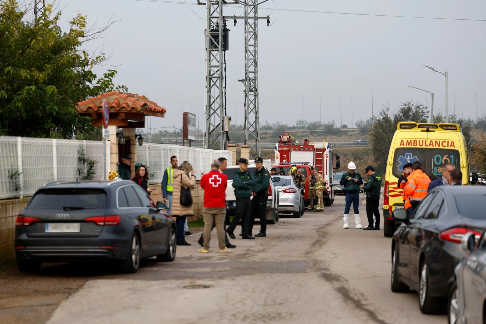 Emergency services were gathered outside the care home on Friday morning after the fire