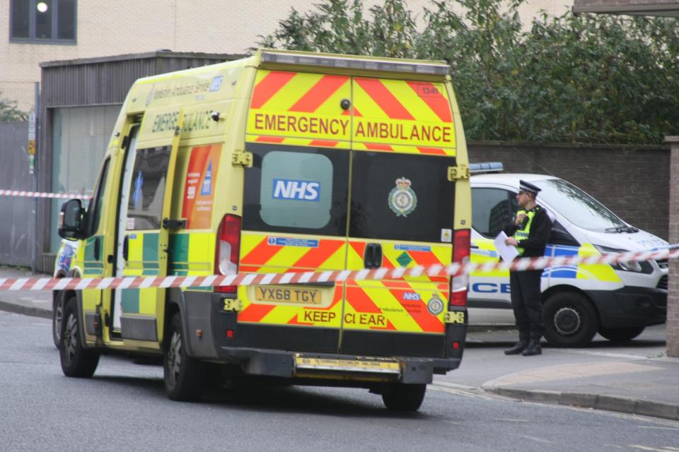 Ambulance crews raced to the scene in Piccadilly, York