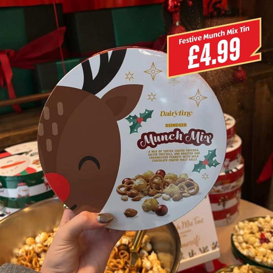 The Aldi Reindeer Munch Mix sells for £4.99