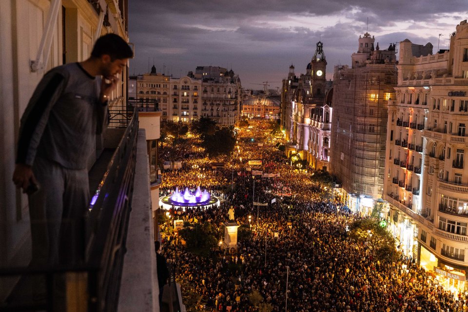 Tens of thousands of protesters took to the streets