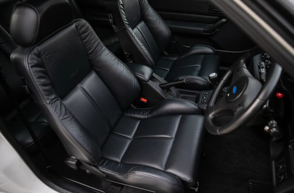 The Lux edition motor features a stylish leather interior