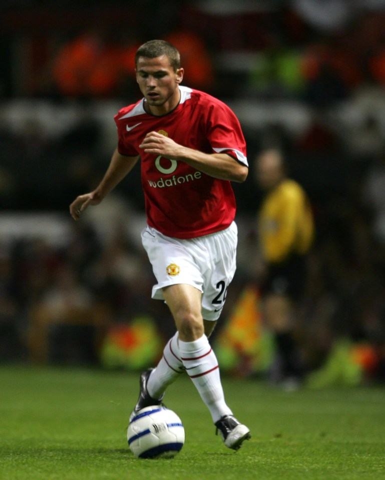 He made 18 appearances for the Red Devils