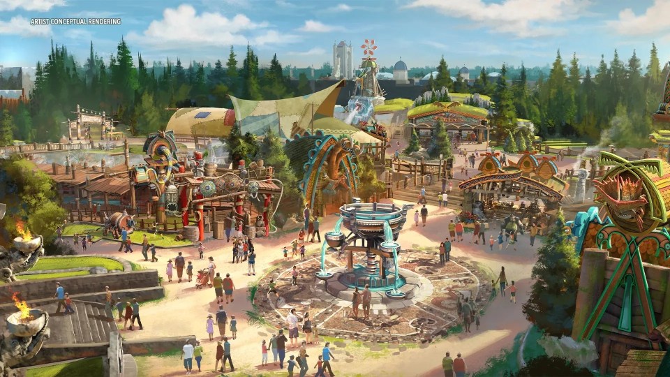 This theme park has five different lands for visitors to explore