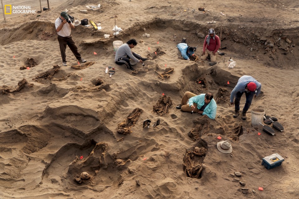 The mass grave was found in 2022 but is now being excavated