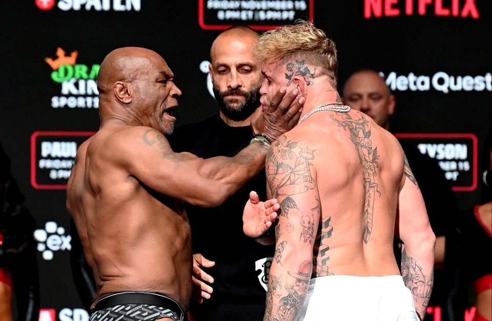 Mike Tyson will face Jake Paul TONIGHT - after slapping him during the weigh-in