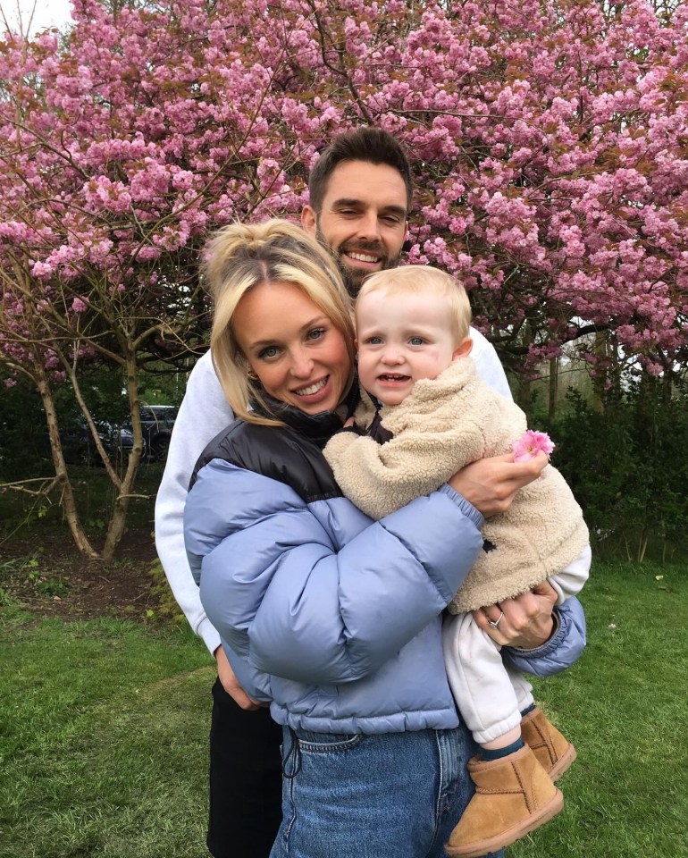 Jorgie with her fiance Ollie Piotrowski and Forest