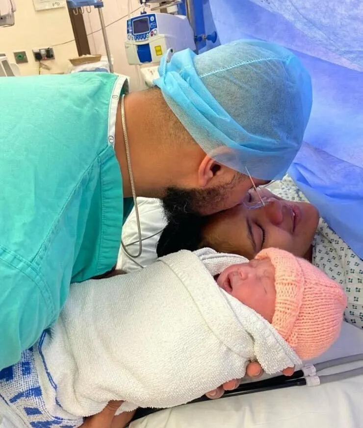 Amani managed to conceive and had a C-section when she gave birth to her daughter Maya