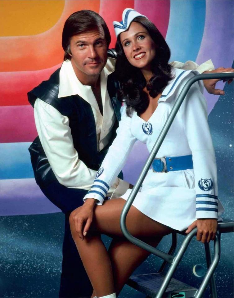 Erin with her former co-star Gil Gerard