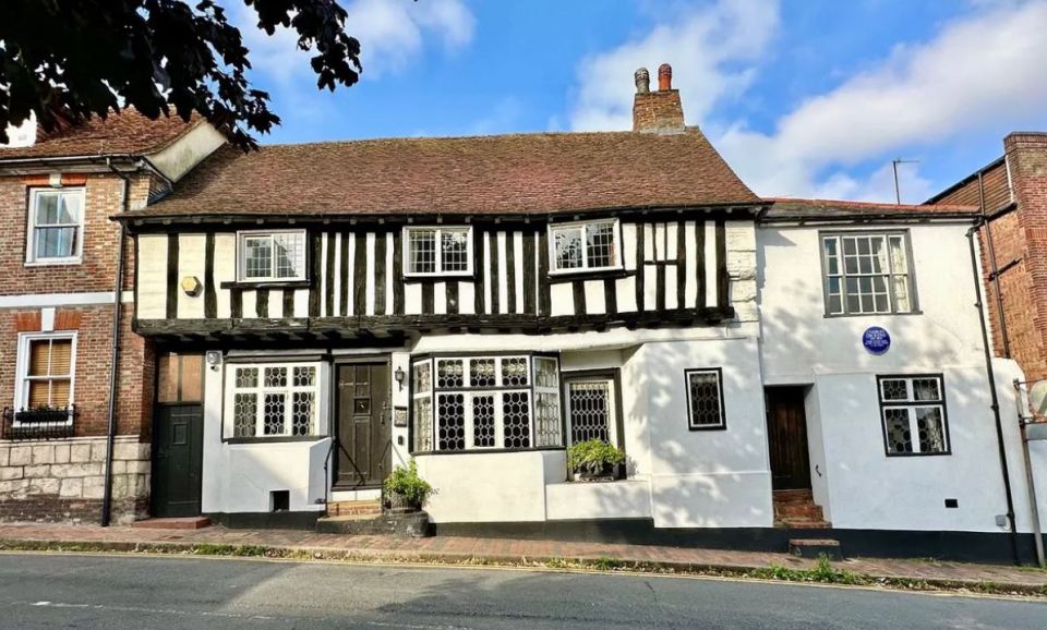 The charming property is located in Borough Lane, Eastbourne