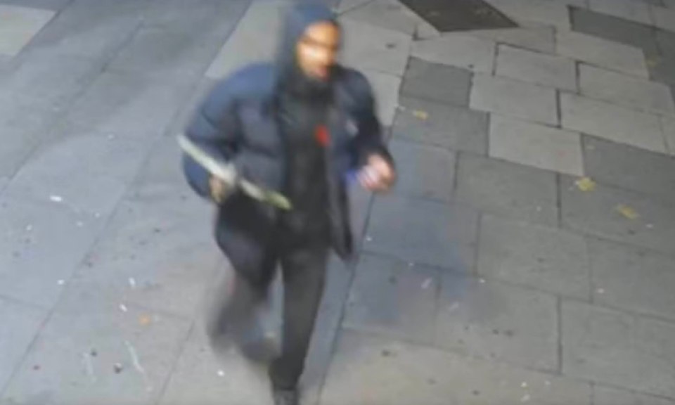 A CCTV snap of the man