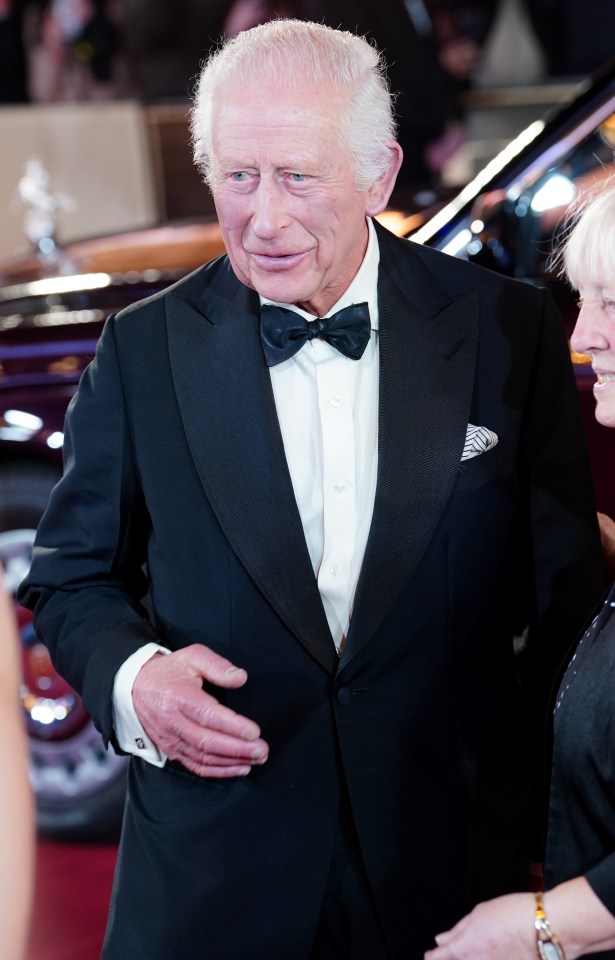 The King arriving at the Gladiator II premiere in Leicester Square