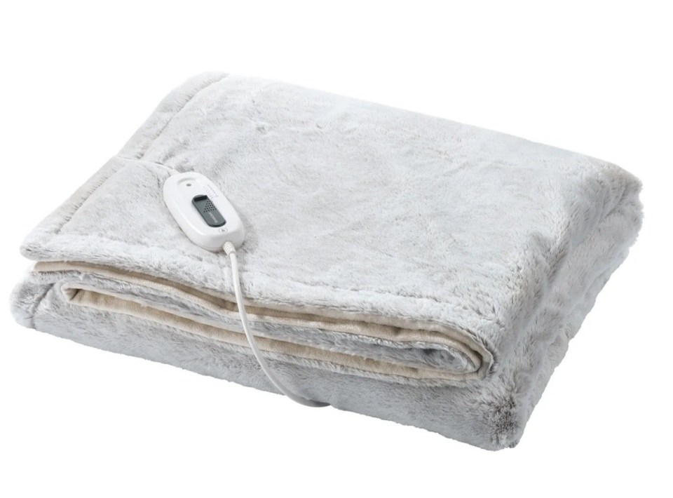 A cosy electric blanket looks stylish and means you can keep central heating costs down