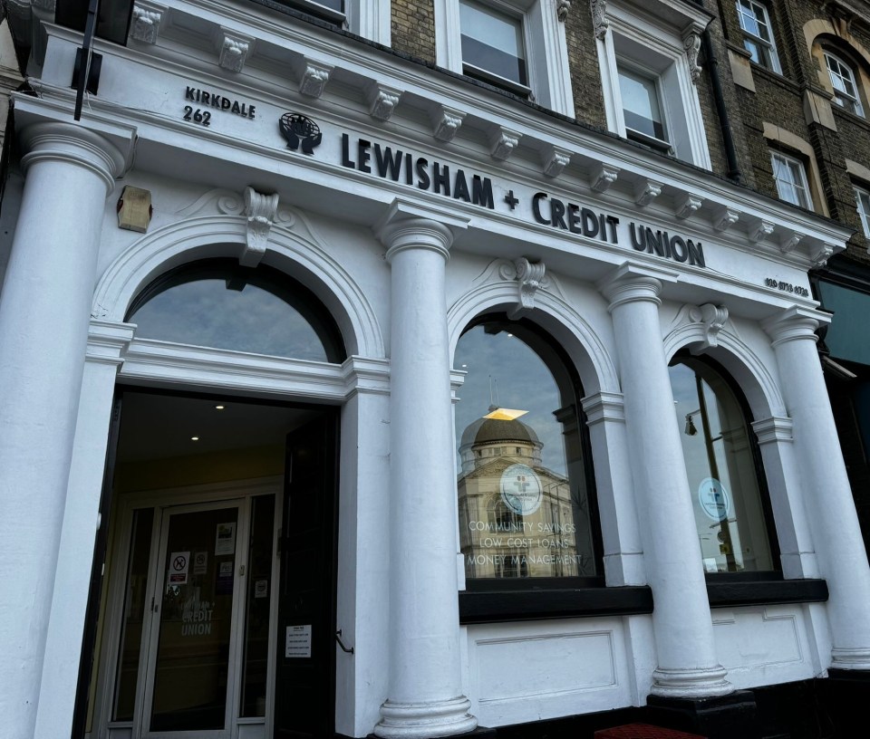 a building with a sign that says lewisham credit union