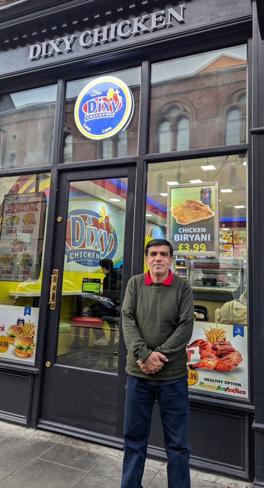 Takeaway owner Amin often ends up kindly assisting customers who are somewhat worse for wear