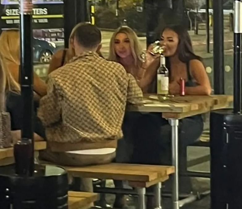 Kieran Trippier was seen with a group of party girls in a Newcastle bar, who were hanging on his every word