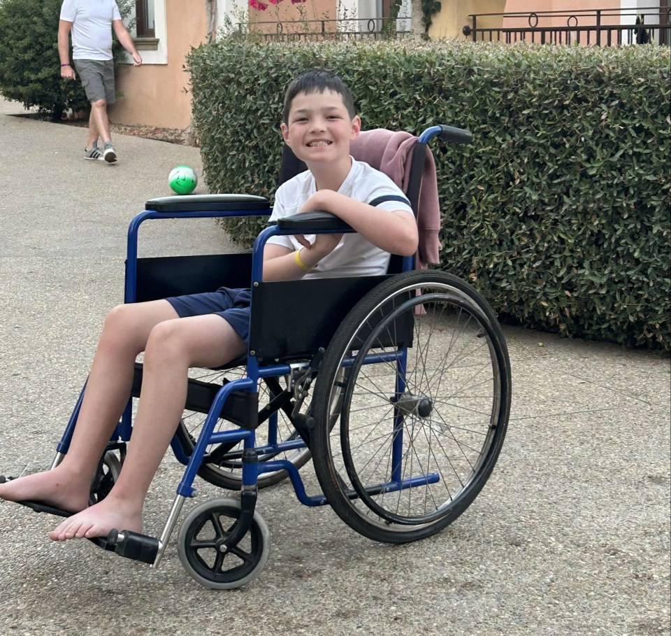 Leo Powell, 11, will slowly lose the ability to walk and speak after he was diagnosed with Friedreich’s Ataxia