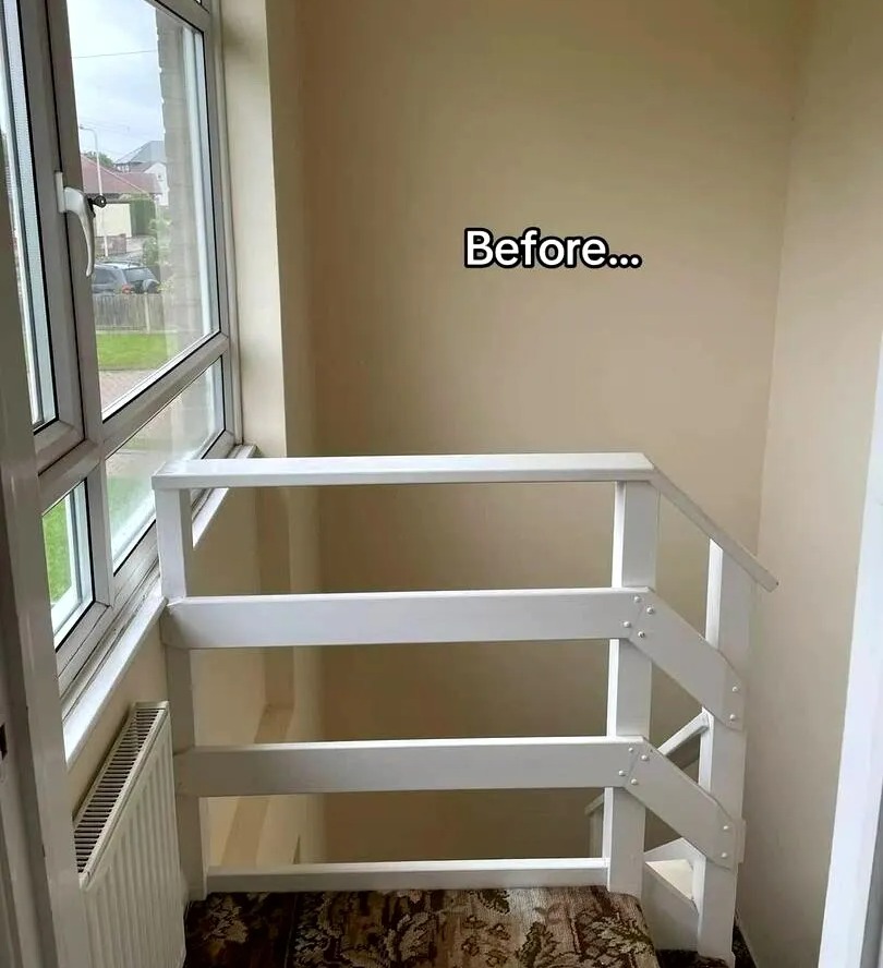 A woman shared how she didn't like her home having dead space above her stairs